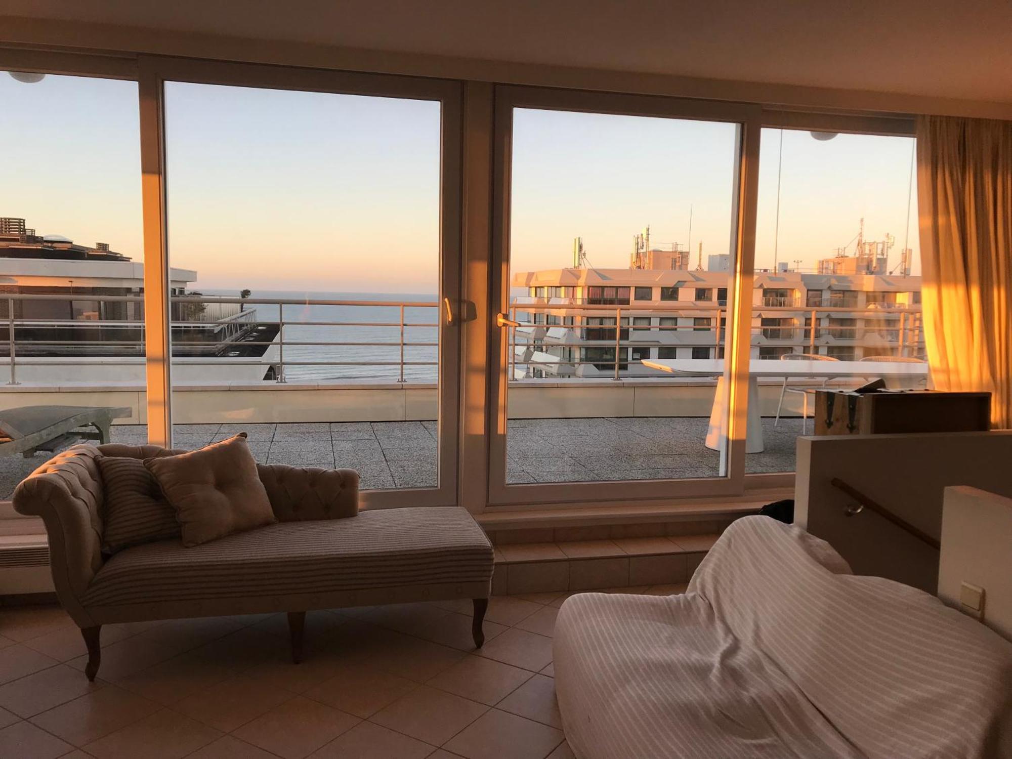 Appartamento Duplex Penthouse Super Zeezicht De Panne Esterno foto